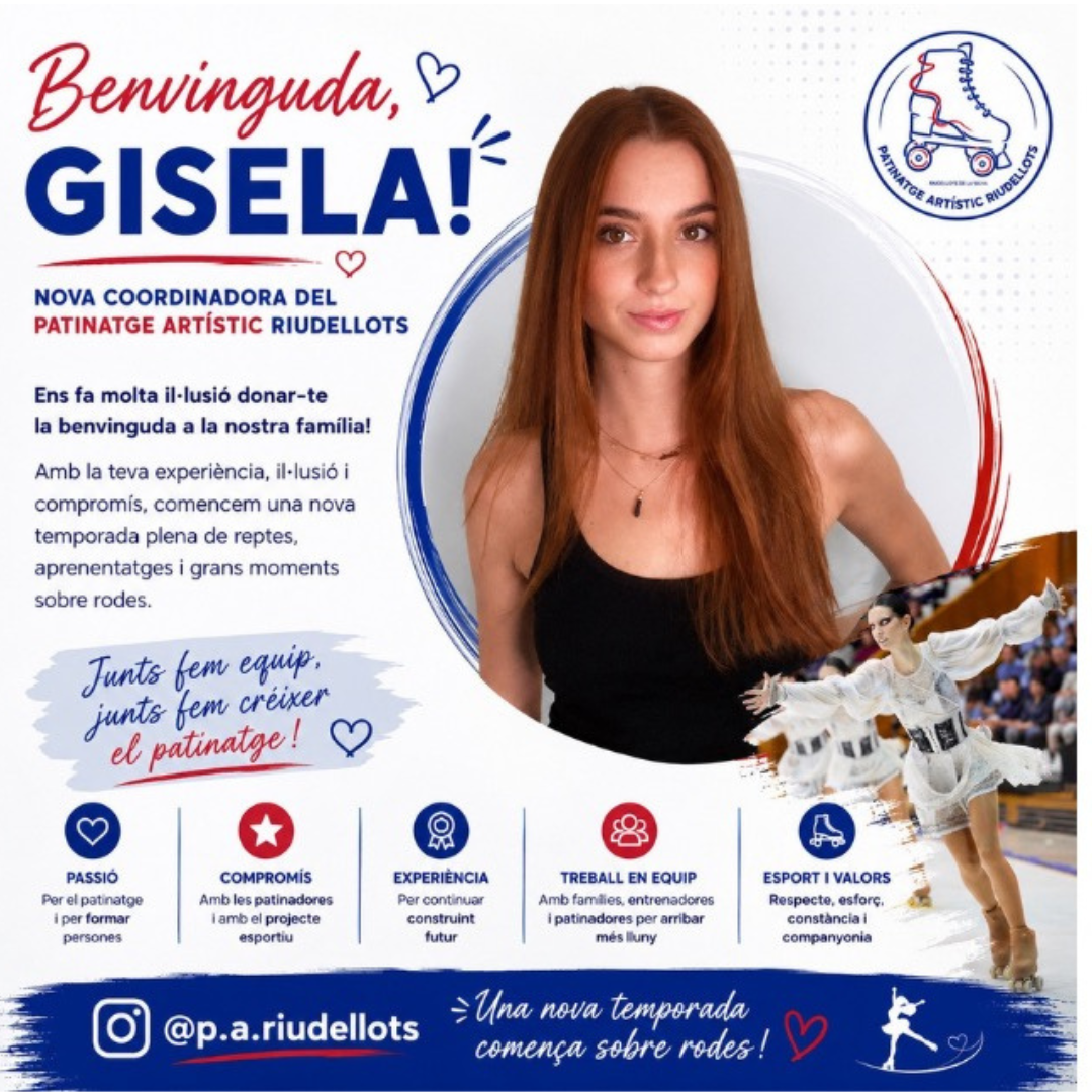 Gisela Romera s’incorpora com a nova coordinadora del Patinatge Artístic Riudellots